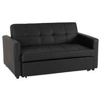 Astoria Sofa Bed - Black Faux Leather