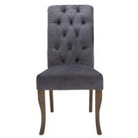 Knightsbridge Grey Roll Top Dining Chair