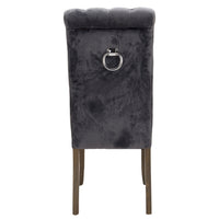 Knightsbridge Grey Roll Top Dining Chair