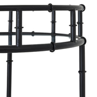 Black Round Drinks Trolley