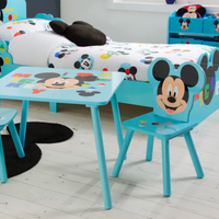 Kids Disney Mickey Mouse Table & 2 Chairs