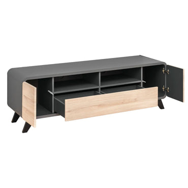 Anthracite Round Edge TV Cabinet