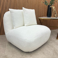 Miami Accent Boucle Swivel Chair