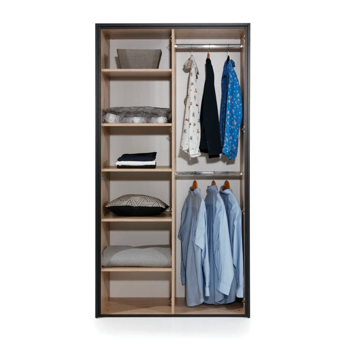 Loft Glass 2 Door Wardrobe 109cm