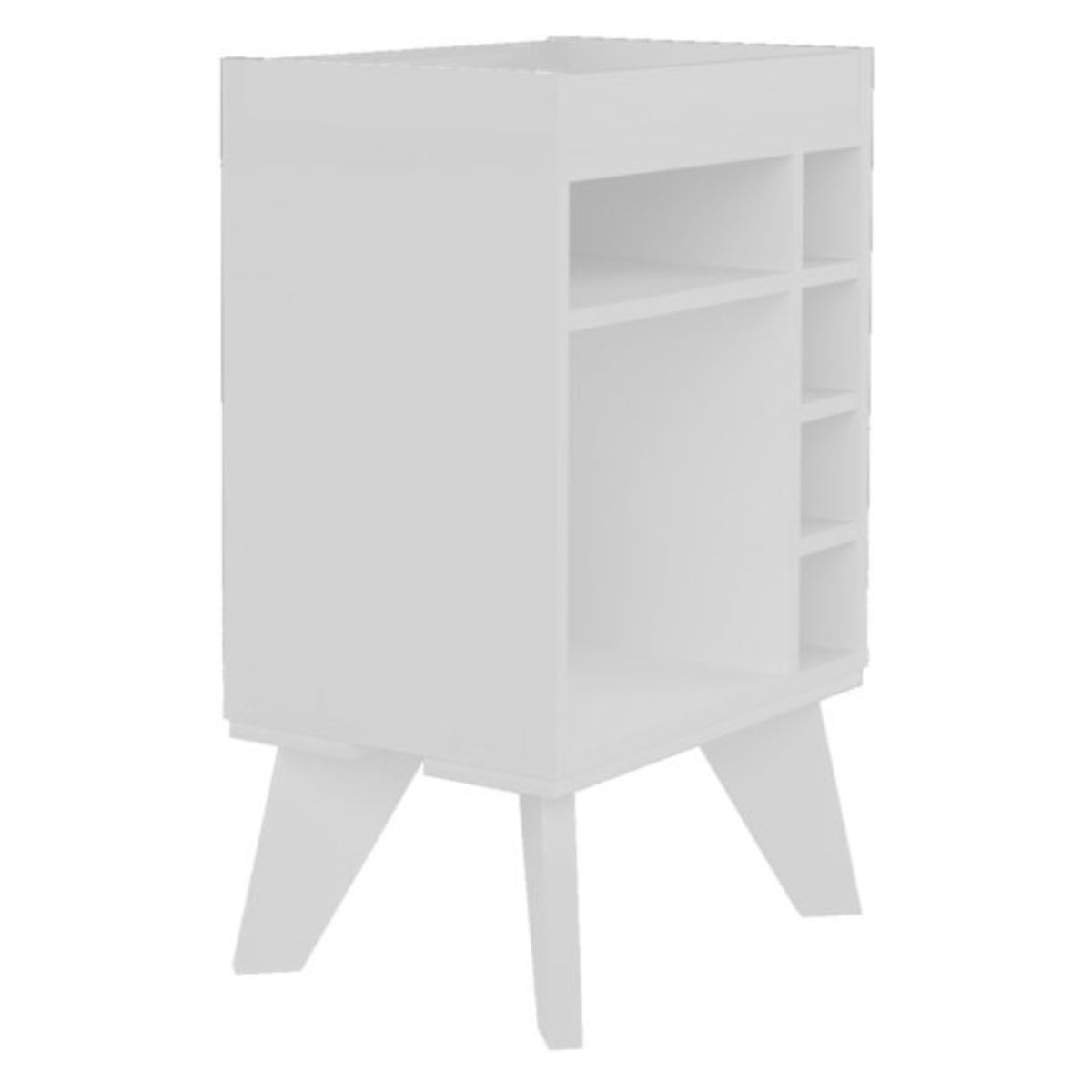 Naples Mini Bar/Side Table - White