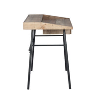 Urban 1 Drawer Rustic Office Desk With Shelf