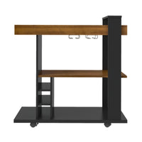 Naples Breakfast Bar/Drinks Cart - Black & Pine