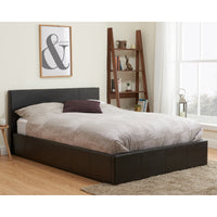 Berlin 4ft Small Double Ottoman Bed - Faux Leather