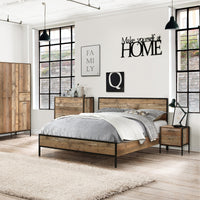 Urban Rustic Small Double Bed