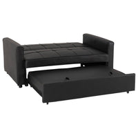 Astoria Sofa Bed - Black Faux Leather