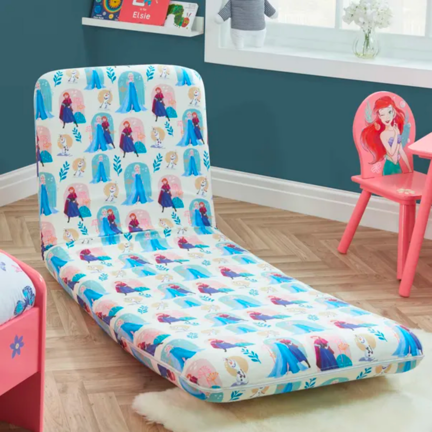 Kids Disney Frozen Fold Out Bed Chair