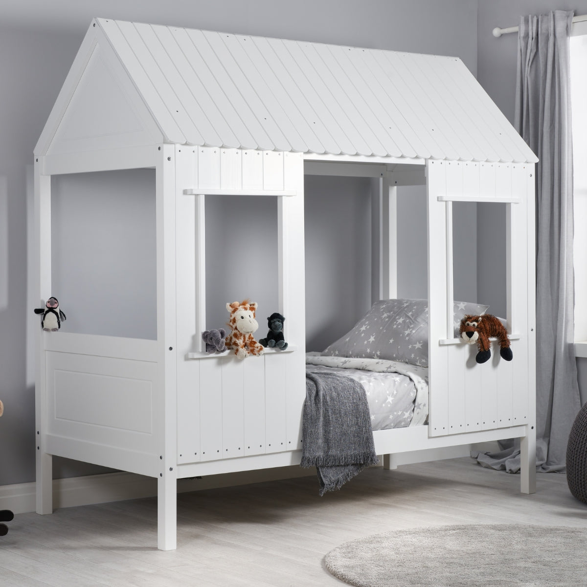 Kids Treehouse Bed - White