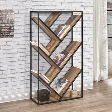 Urban Diagonal Rustic Bookcase