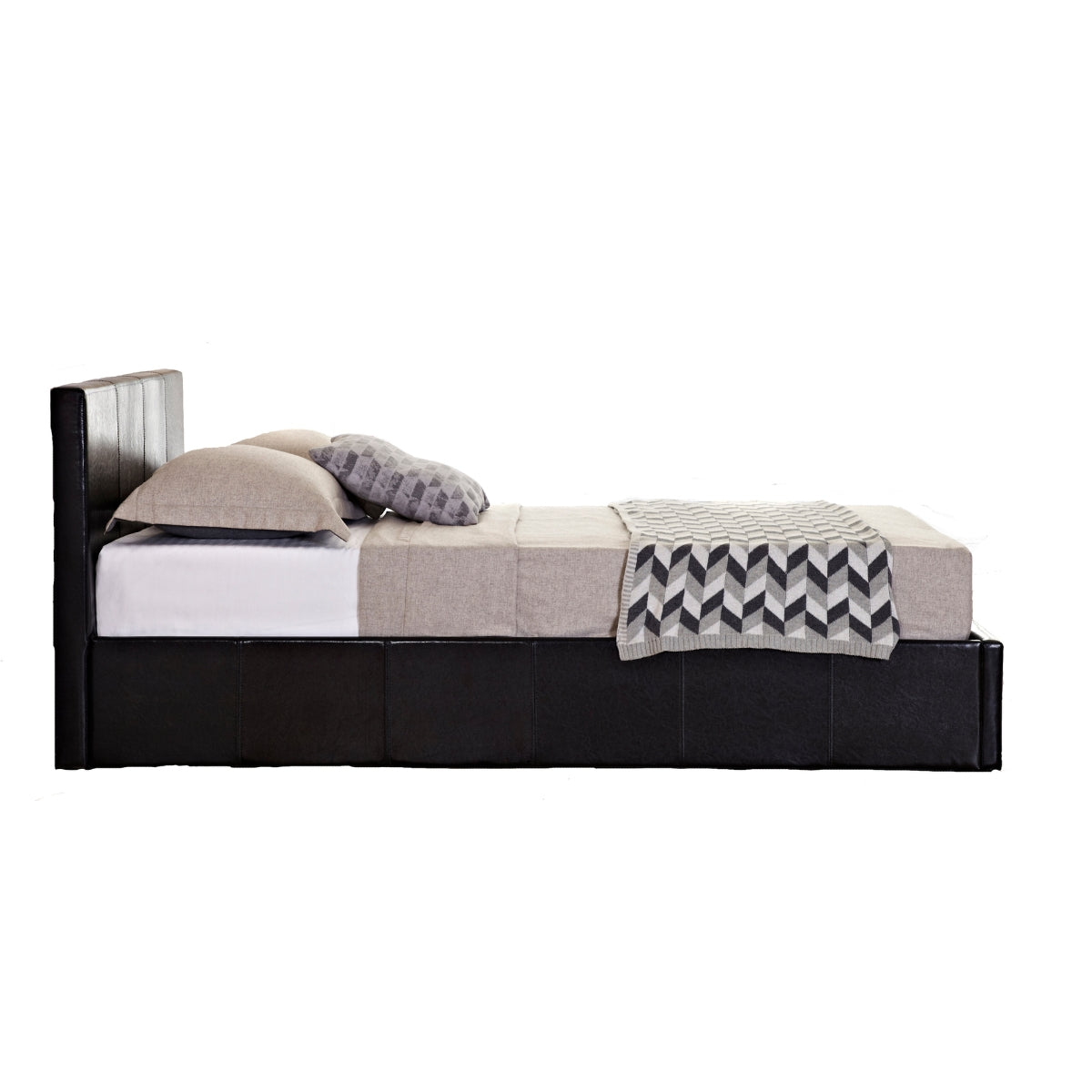 Berlin 4ft Small Double Ottoman Bed - Faux Leather