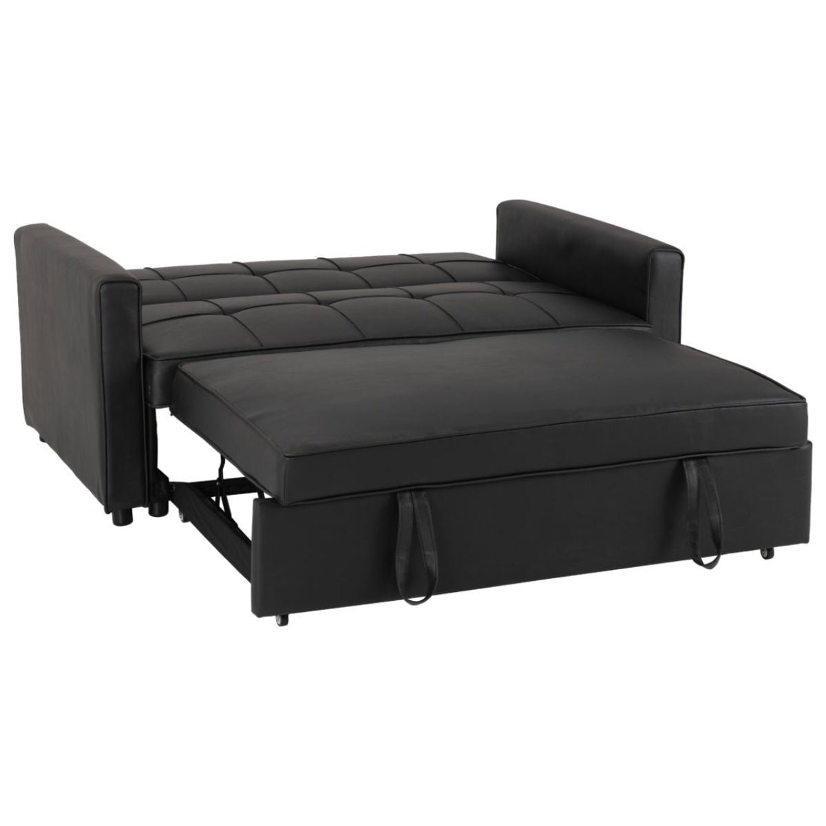 Astoria Sofa Bed - Black Faux Leather