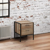 Urban 2 Drawer Rustic Bedside