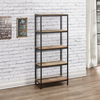 Urban 5 Tier Rustic Bookcase