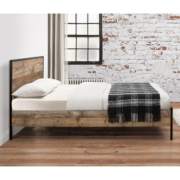 Urban Rustic Small Double Bed