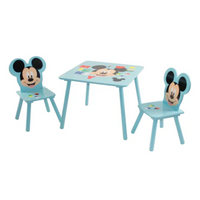 Kids Disney Mickey Mouse Table & 2 Chairs