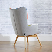 Sloane Patchwork Arm Chair & Footstool