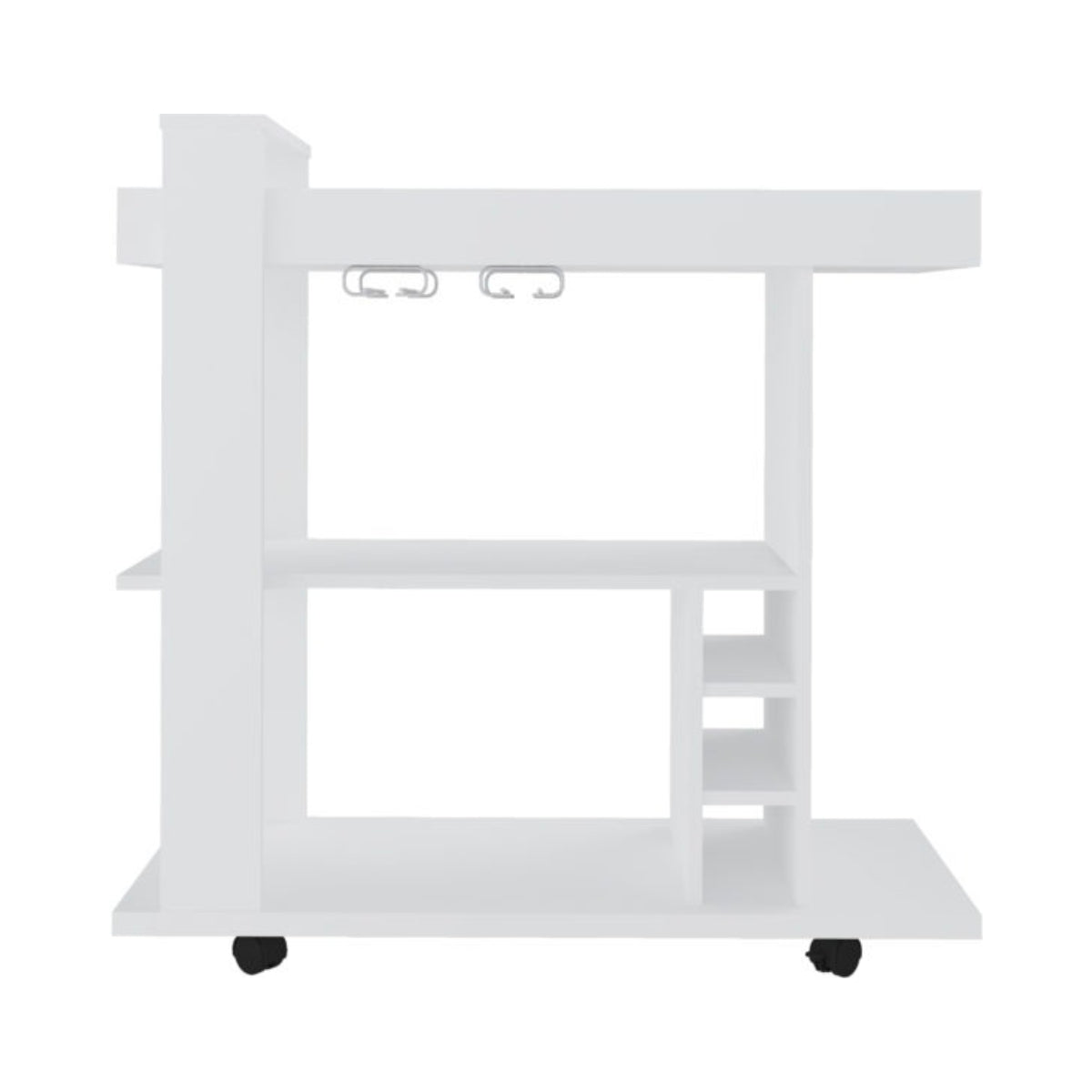 Naples Breakfast Bar/Drinks Cart - White