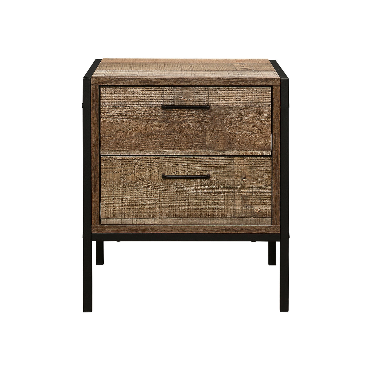 Urban 2 Drawer Rustic Bedside