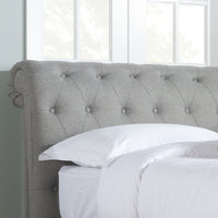 Castello Super King Side Ottoman - Grey