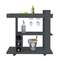 Naples Breakfast Bar/Drinks Cart - Grey