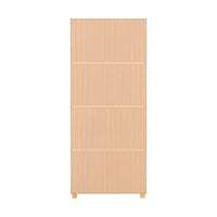 Brooklyn 2 Door 1 Drawer Mirrored Wardrobe in Oak Effect and Grey Finish