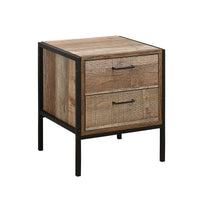 Urban 2 Drawer Rustic Bedside