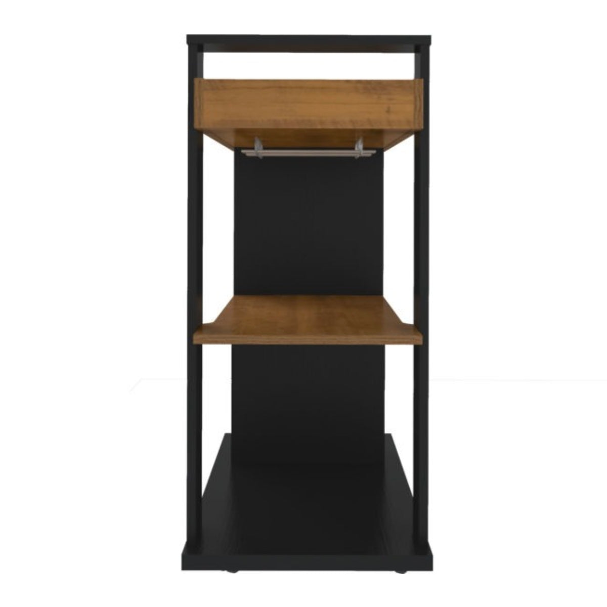 Naples Breakfast Bar/Drinks Cart - Black & Pine