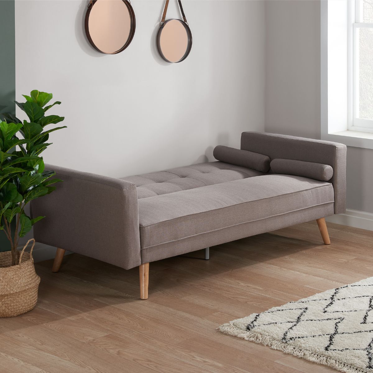 Ethan Large Sofa Bed Grey