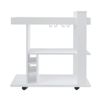 Naples Breakfast Bar/Drinks Cart - White