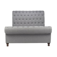 Castello Super King Side Ottoman - Grey