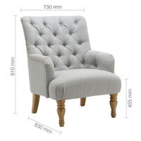 Padstow Button Back Arm Chair