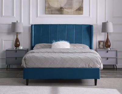 Amelia 5ft King Size Bed - Velvet