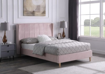 Amelia 4ft6 Double Bed - Velvet