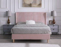 Amelia 5ft King Size Bed - Velvet