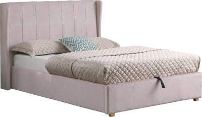 Amelia 5ft King Size Velvet Bed With Storage