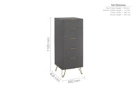 Arlo 5 Drawer Narrow
