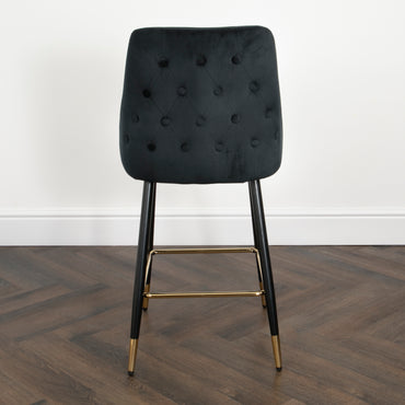 Chesterfield Black Kitchen Bar Stool (set of 2)