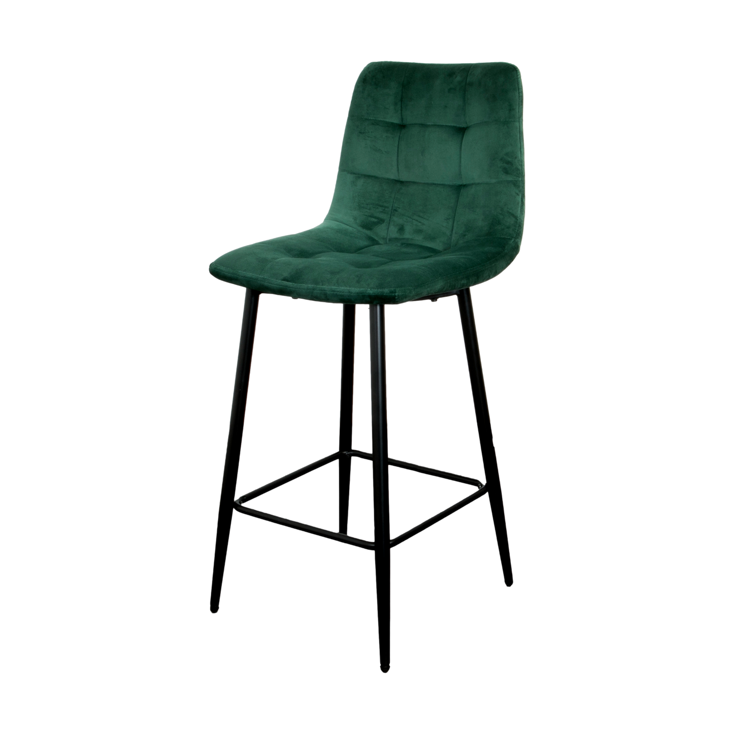 Squared Green Kitchen Bar Stool (set of 2)