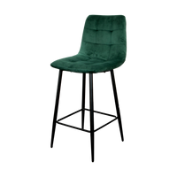 Squared Green Kitchen Bar Stool (set of 2)