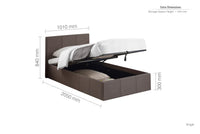 Berlin 3ft Single Ottoman Bed