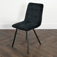 Squared Black Dining Chair (set of 2)