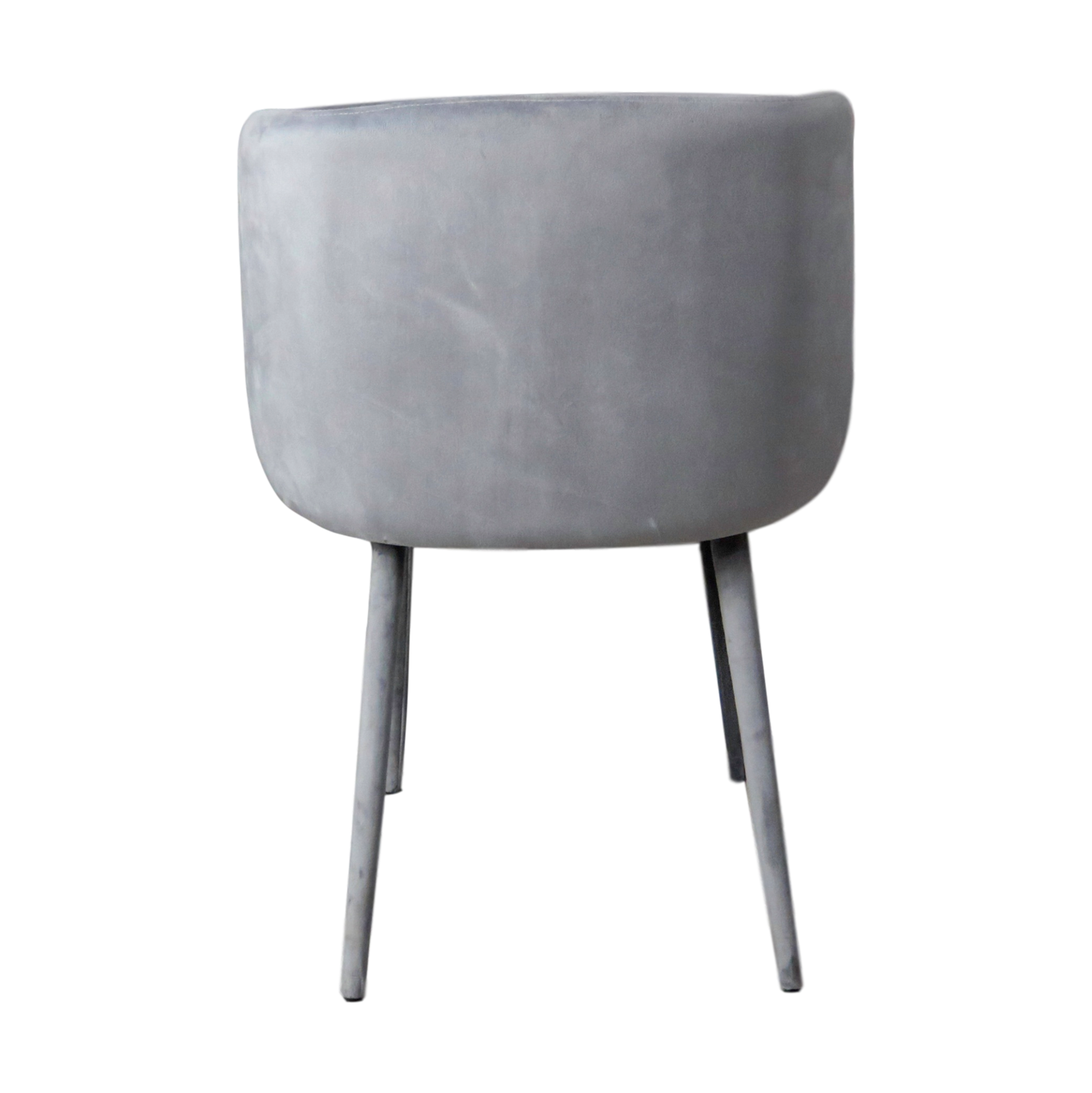 Velvet Covered Grey Dining Chair (set of 2)