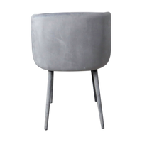 Velvet Covered Grey Dining Chair (set of 2)