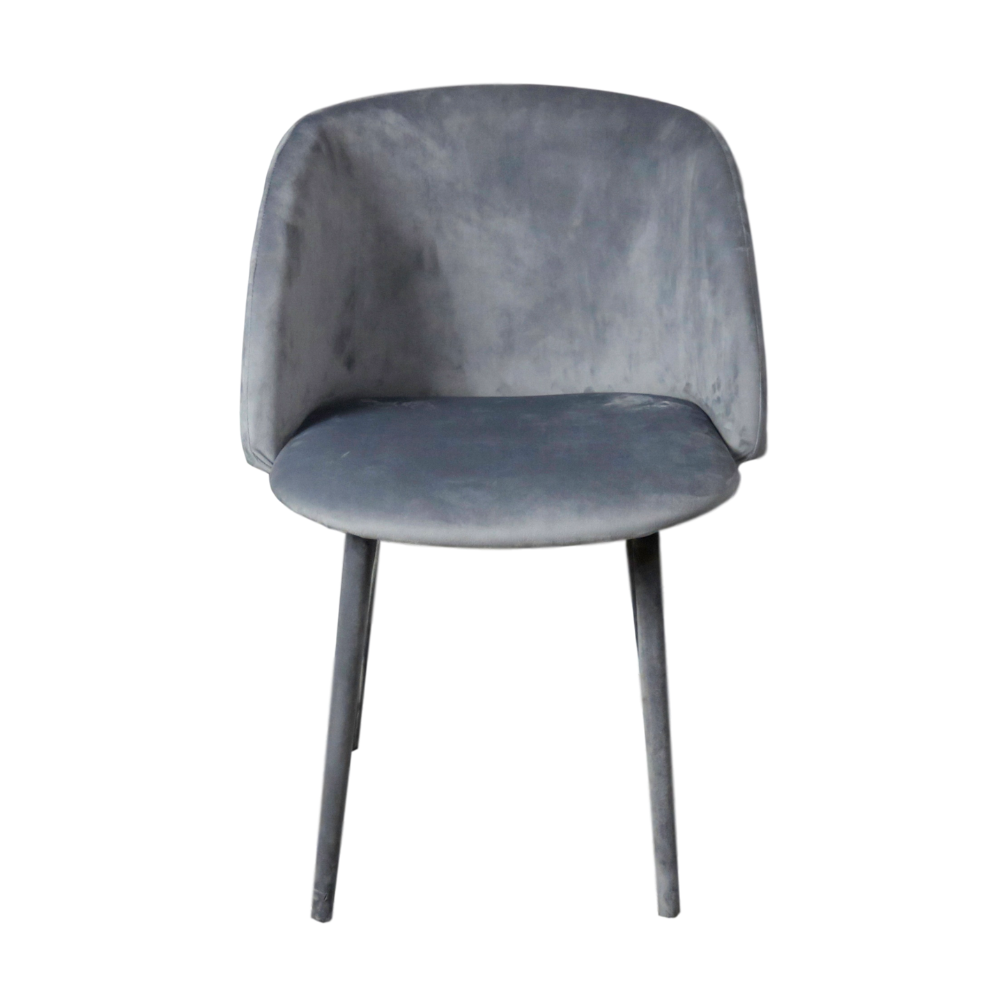 Velvet Covered Grey Dining Chair (set of 2)