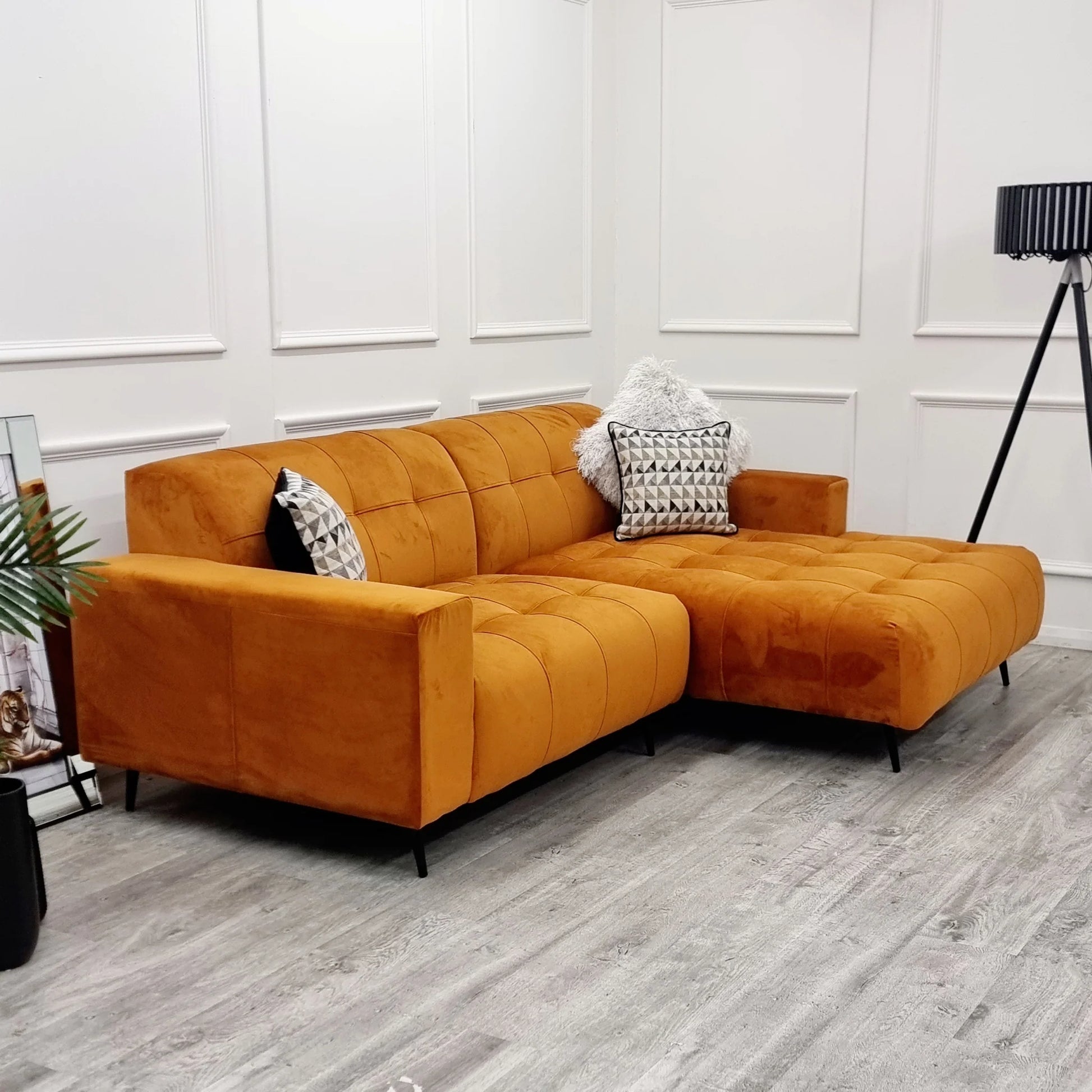 Oslo Open Plan Sofa Burnt Orange Popca