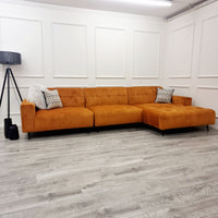 Oslo Open Plan Sofa - Burnt Orange